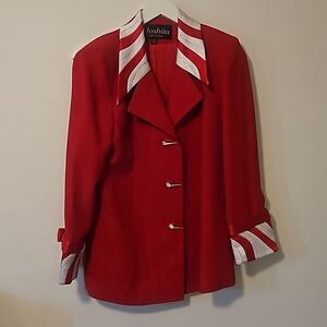 Moshita Couture blazer red 12